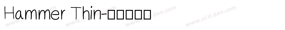Hammer Thin字体转换
